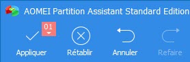 Appliquer partiton assistant standard